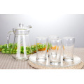 glass water jug set with lid pouring jug